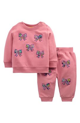 Mini Boden Mini Boden Kids' Appliqué Sweatshirt and Joggers Set