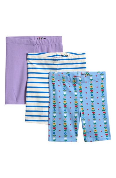 Mini Boden Mini Boden Kids' Assorted 3-Pack Stretch Cotton Blend Bicycle Shorts