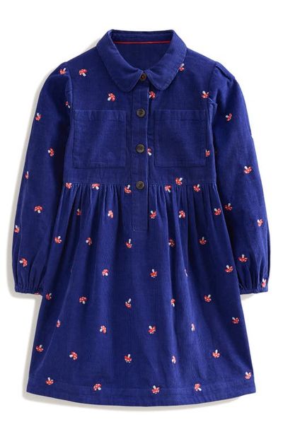 Mini Boden Mini Boden Kids' Aubrey Long Sleeve Corduroy Shirtdress