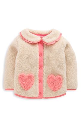 Mini Boden Mini Boden Kids' Borg Fleece Heart Jacket