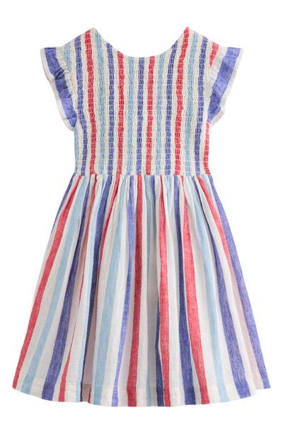 Mini Boden Mini Boden Kids' Bow Back Shirred Dress