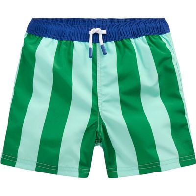 Mini Boden Mini Boden Kids' Contrast Stripe Swim Trunks 