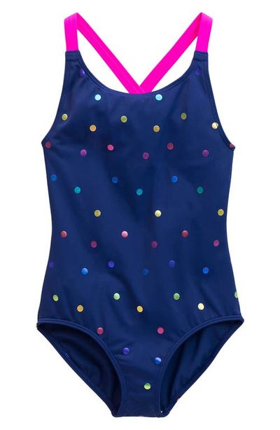 Mini Boden Mini Boden Kids' Cross Back One-Piece Swimsuit