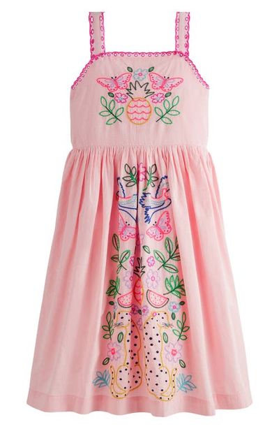 Mini Boden Mini Boden Kids' Embroidered Cotton Sundress