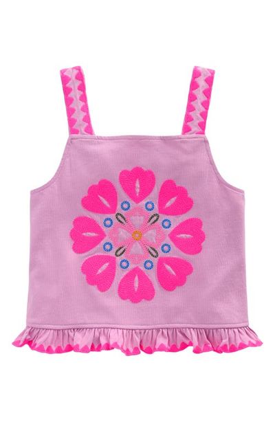 Mini Boden Mini Boden Kids' Embroidered Ruffle Tank