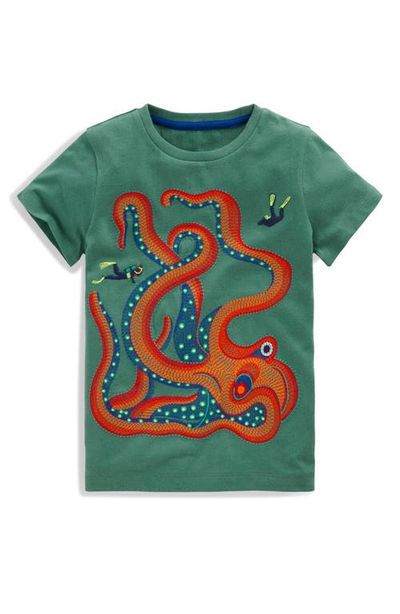 Mini Boden Mini Boden Kids' Embroidered Superstitch T-Shirt