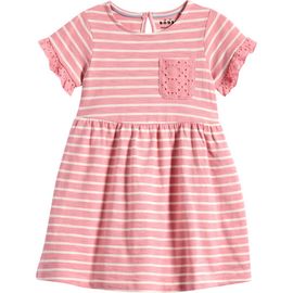 Mini Boden Mini Boden Kids' Eyelet Pocket Cotton Jersey Dress