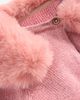 Mini Boden Mini Boden Kids' Faux Fur Trim Cropped Cardigan - 3