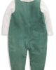 Mini Boden Mini Boden Kids' Festive Embroidery Corduroy Dungarees & Tee Set - 2