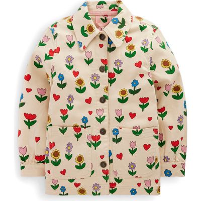 Mini Boden Mini Boden Kids' Floral Denim Jacket