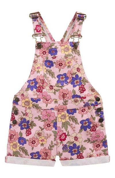 Mini Boden Mini Boden Kids' Floral Denim Shortalls