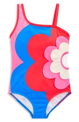 Mini Boden Mini Boden Kids' Flower Appliqué One-Piece Swimsuit