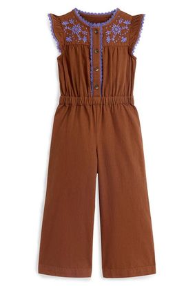 Mini Boden Mini Boden Kids' Flutter Sleeve Denim Jumpsuit