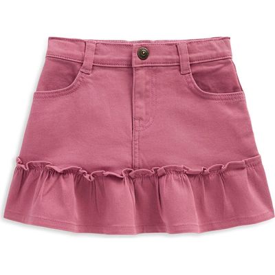 Mini Boden Mini Boden Kids' Frill Hem Denim Skirt
