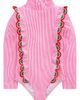 Mini Boden Mini Boden Kids' Frill Long Sleeve One-Piece Rashguard Swimsuit - 1