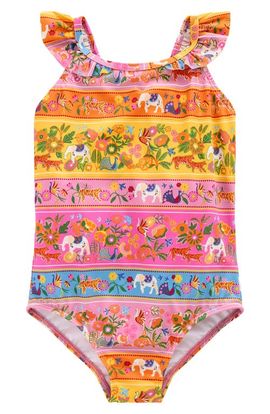 Mini Boden Mini Boden Kids' Frill Strap One-Piece Swimsuit