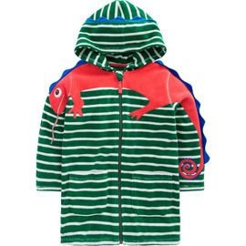 Mini Boden Mini Boden Kids' Fun Towelling Zip-Up Cover-Up