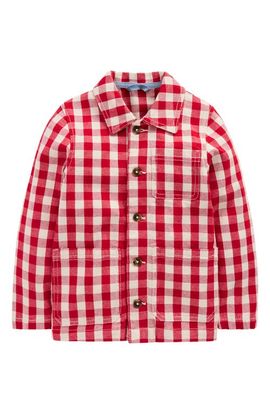 Mini Boden Mini Boden Kids' Gingham Canvas Chore Jacket