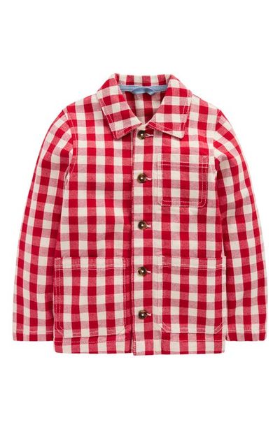 Mini Boden Mini Boden Kids' Gingham Canvas Chore Jacket