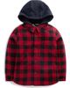 Mini Boden Mini Boden Kids' Hooded Buffalo Check Shirt - 1