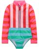 Mini Boden Mini Boden Kids' Long Sleeve Zip-Up One-Piece Rashguard Swimsuit - 1
