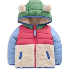 Mini Boden Mini Boden Kids' Mixed Media Hooded Jacket