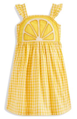 Mini Boden Mini Boden Kids' Novelty Fruit Strappy Gingham Dress