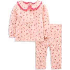 Mini Boden Mini Boden Kids' Pretty Collar Sweatshirt and Leggings Set