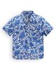Mini Boden Mini Boden Kids' Print Short Sleeve Linen & Cotton Button-Down Shirt - 1