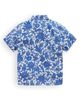 Mini Boden Mini Boden Kids' Print Short Sleeve Linen & Cotton Button-Down Shirt - 2