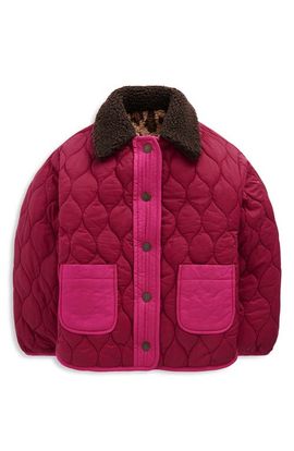 Mini Boden Mini Boden Kids' Reversible Quilted Borg Jacket