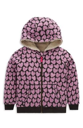 Mini Boden Mini Boden Kids' ReversibleFaux Shearling Hoodie