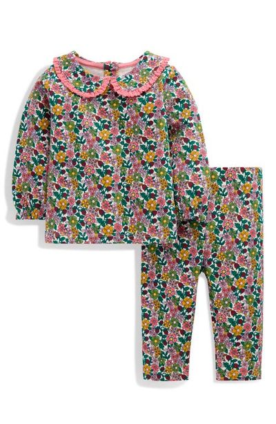 Mini Boden Mini Boden Kids' Scalloped Collar Sweatshirt & Leggings Set