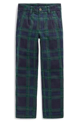 Mini Boden Mini Boden Kids' Smart Slim Plaid Cotton Trousers