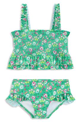 Mini Boden Mini Boden Kids' Smocked Two-Piece Swimsuit