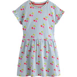 Mini Boden Mini Boden Kids' Stripe & Cherry Cotton Jersey Dress