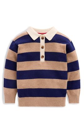 Mini Boden Mini Boden Kids' Striped Rugby Sweater