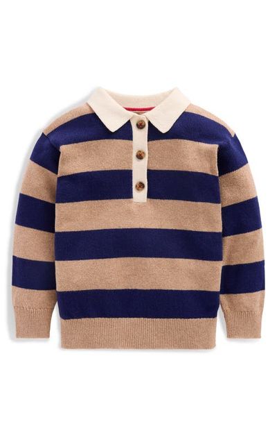 Mini Boden Mini Boden Kids' Striped Rugby Sweater