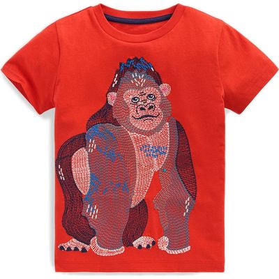 Mini Boden Mini Boden Kids' Superstitch Fiesta Gorilla Cotton T-Shirt 
