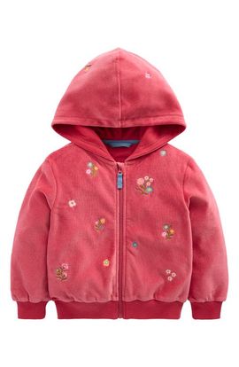 Mini Boden Mini Boden Kids' Velour Zip-Through Hoodie