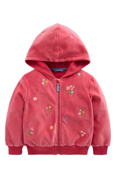 Mini Boden Mini Boden Kids' Velour Zip-Through Hoodie