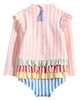 Mini Boden Mini Boden Stripe Long Sleeve One-Piece Swimsuit - 2