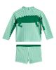 Mini Boden Mini Boden Stripe Long Sleeve Two-Piece Rashguard Swimsuit - 2
