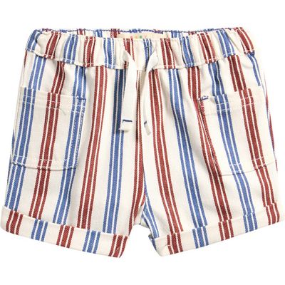 Mini Boden Mini Boden Stripe Stretch Cotton Shorts