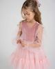Mini Celebrities Mini Celebrities Grace' Balloon Sleeve Velvet Tulle Dress - 3