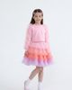 Mini Celebrities Mini Celebrities Pink Poppy Tiered Tulle Sweatshirt & Skirt Set - 3
