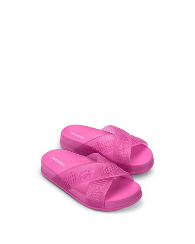Mini Melissa Mini Melissa Girls' Cozy Slide M Lover Ii Slip On Sandals Toddler, Little Kid, Big Kid