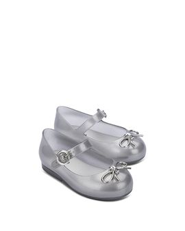 Mini Melissa Mini Melissa Girls' Sweet Love Chrome Ballet Flats