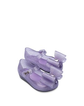 Mini Melissa Mini Melissa Girls' Ultragirl Classic Bow Ballet Flats