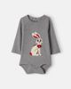 Mini Rodini Mini Rodini Baby patch-appliqué cotton-blend bodysuit - 1